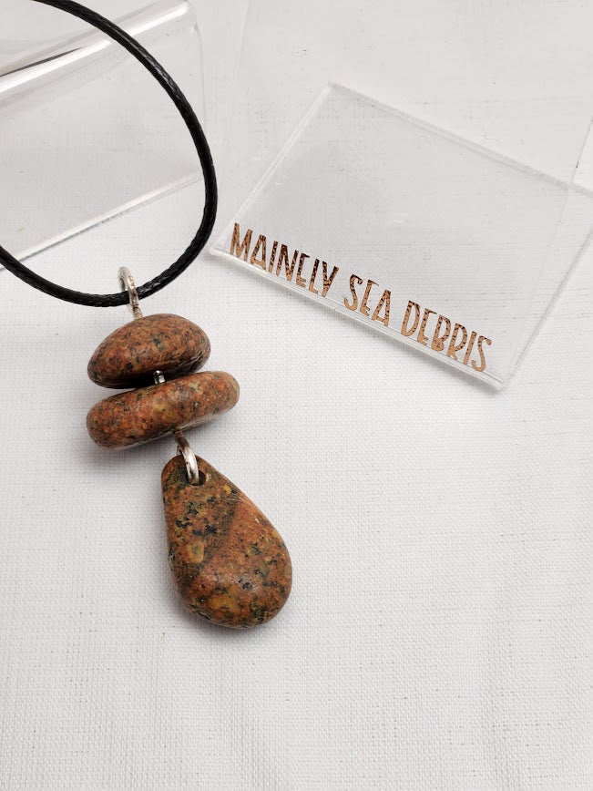Beach Stone Pendant Necklace