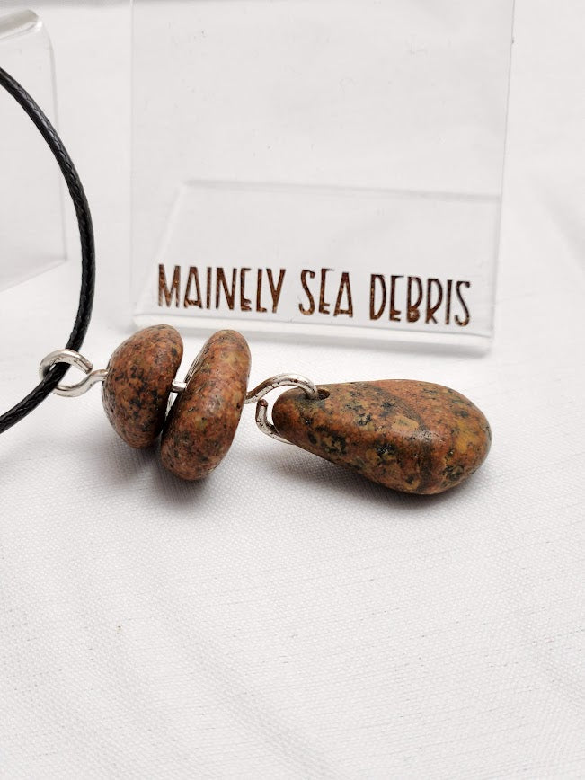 Beach Stone Pendant Necklace