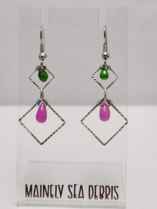 After 5 Geometric Gemstone Earrings