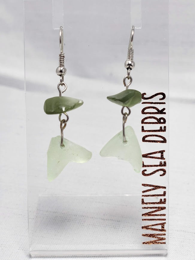 Uranium Sea Glass Earrings