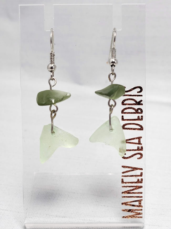 Uranium Sea Glass Earrings