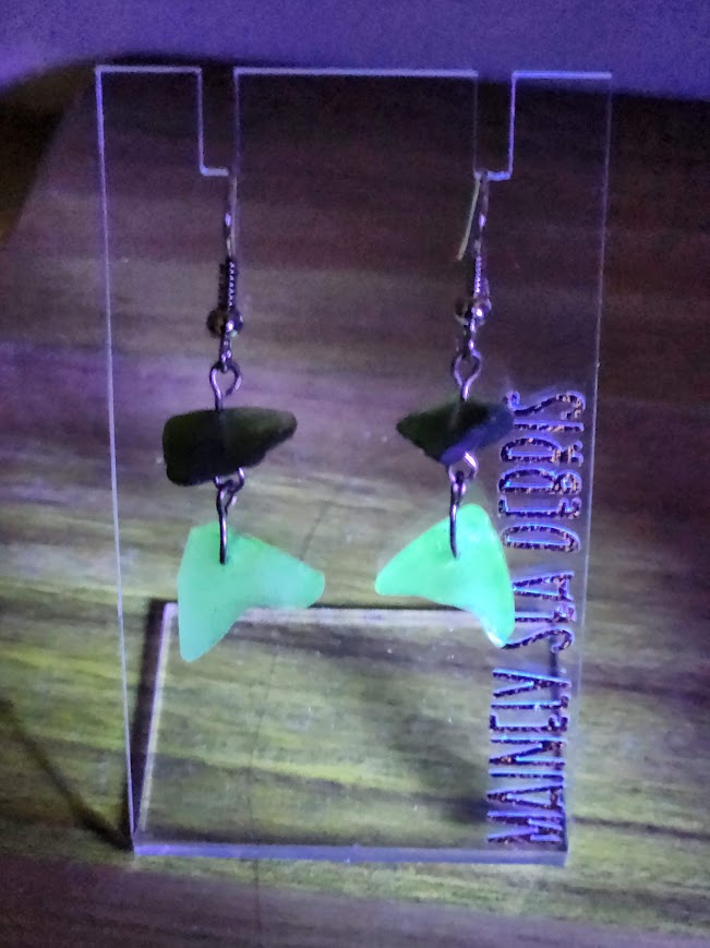 Uranium Sea Glass Earrings