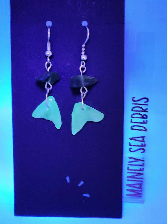 Uranium Sea Glass Earrings